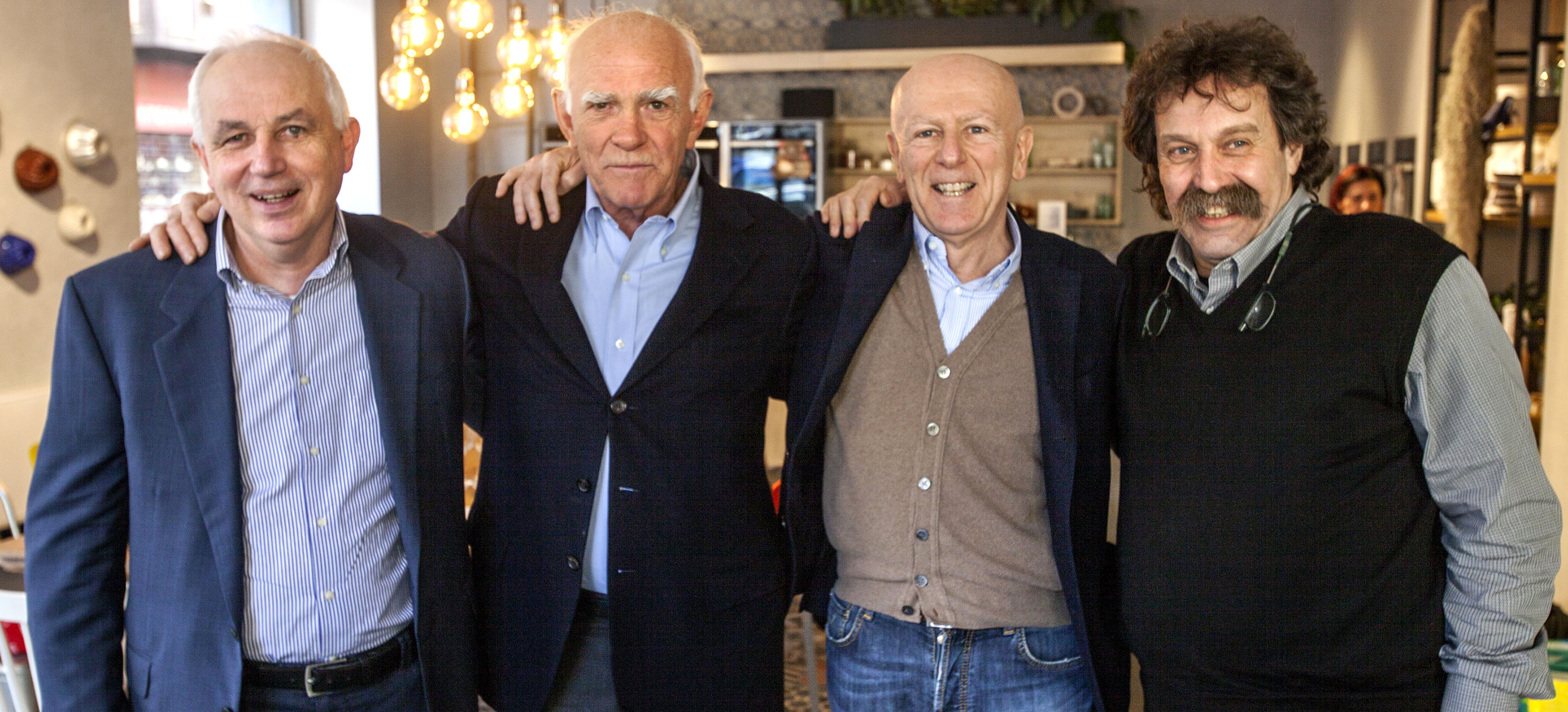 Die »vier Musketiere«: Bruno Pilzer, Vittorio Capovilla, Guido Fini Zarri und Mario Pojer