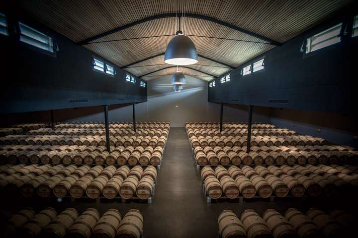 Der Weinkeller im Château Palmer.