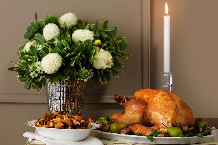 Kein Weihnachtsessen ohne Truthahn: Geschätzte 70 Millionen »Turkeys« werden alljährlich zwischen »Thanksgiving« und »Christmas Eve« verspeist.