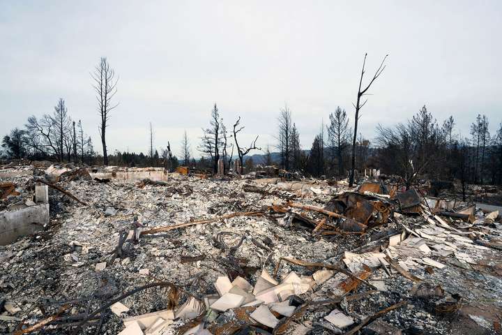 Napa Valley zerstörtes Haus