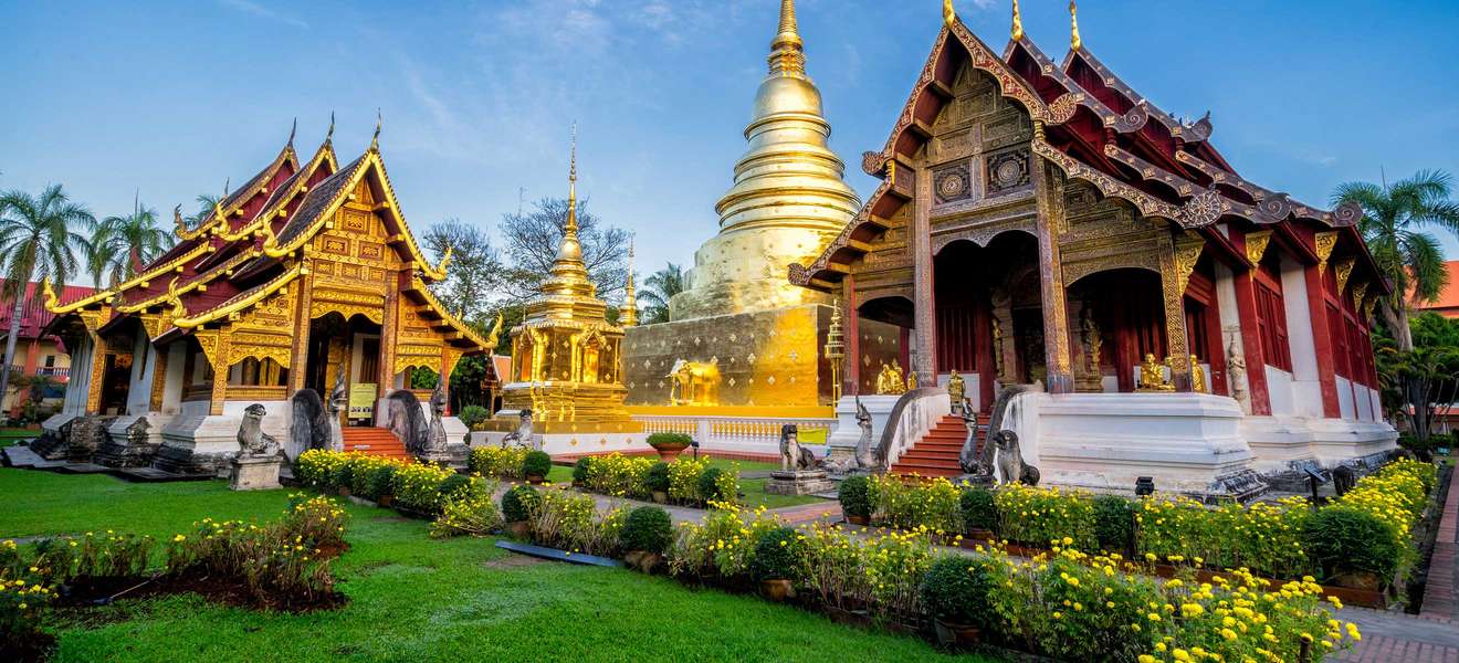 Imposante Architektur in Chiang Mai.