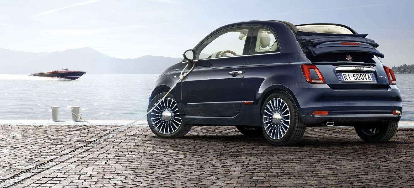 Ein Fahrzeug voll zeitloser Eleganz: Fiat 500 Riva Special Edition.