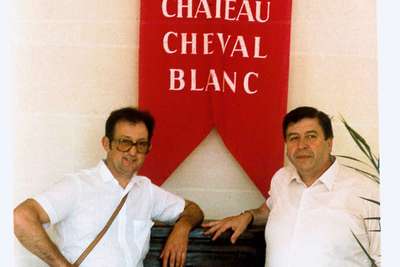 Anton Kollwentz und Hans Igler bei dem Château Cheval Blanc
