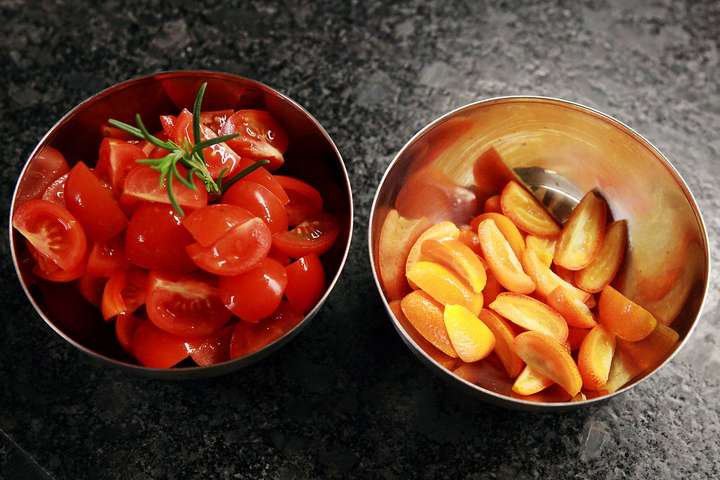 Miesmuscheln / Kartoffel / Tomate