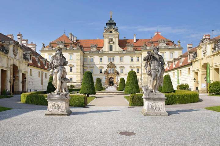 Das prächtige Schloss Feldsberg in Südmähren war bis 1938 der Stammsitz der Familie der Fürsten von Liechtenstein.