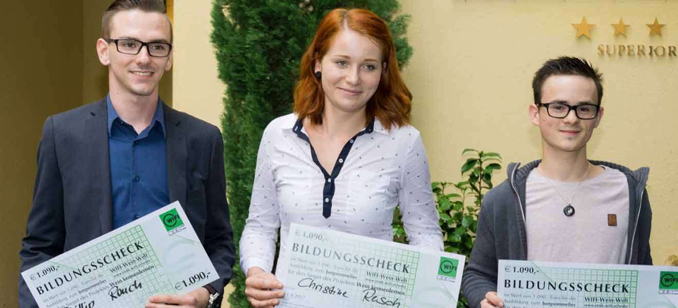 Philipp Rauch (»Essenzz«), Christine Resch (»Lieperts Kulinrium«), Florian Prosek (Restaurant »Florian«)