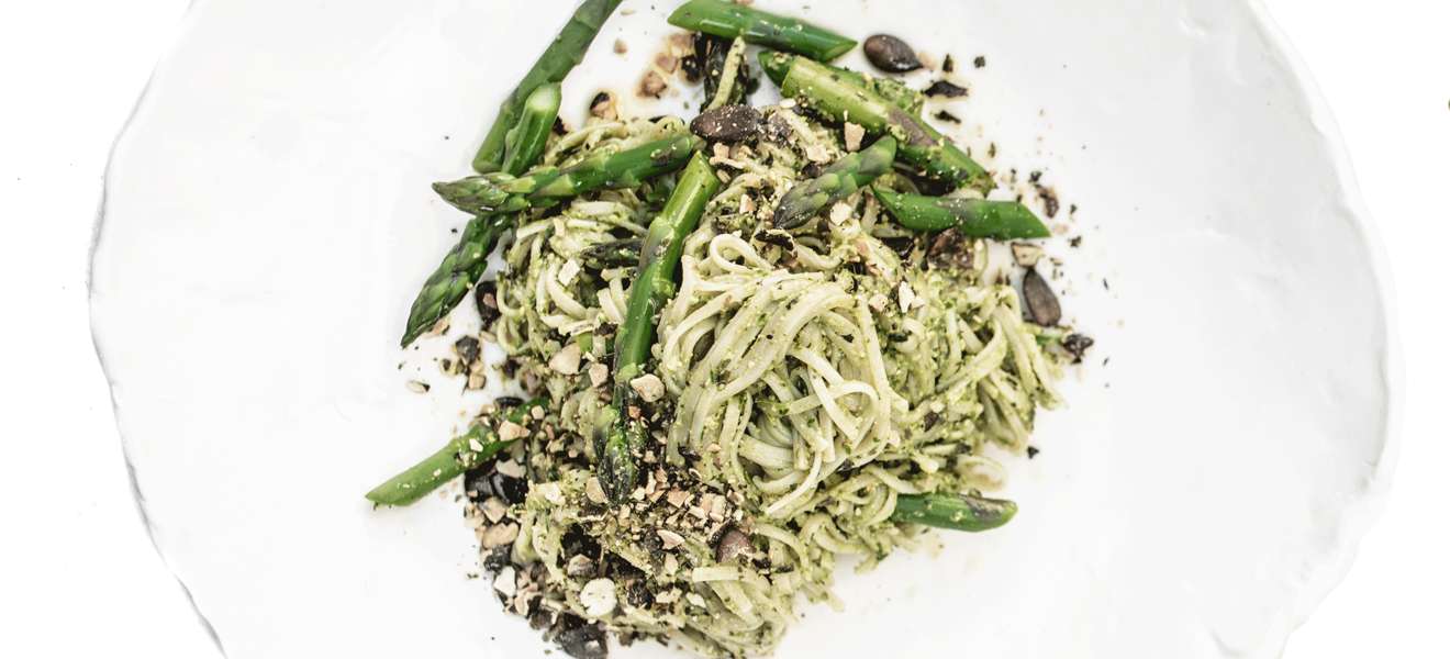 Das Pasta-Rezept von Nadia Damaso ist vegan und glutenfrei.