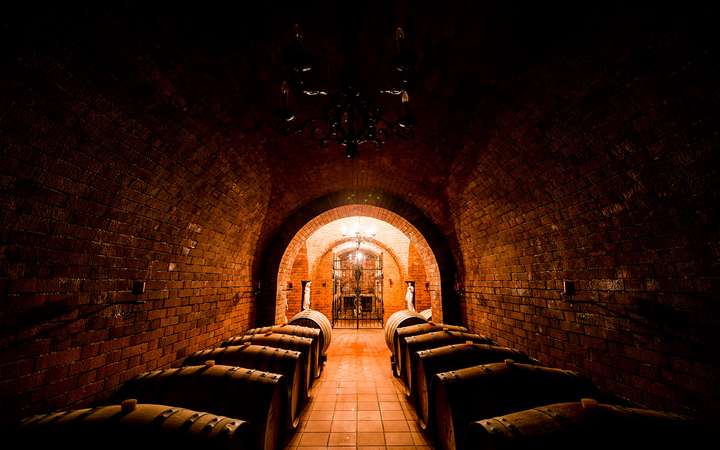 Im Keller lagern wahre Weinschätze.