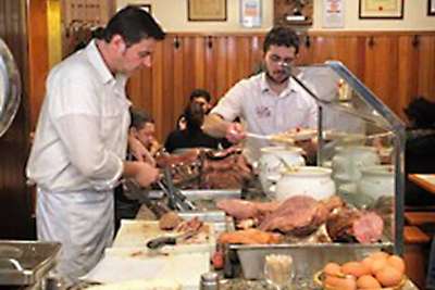 Trieste's buffet institution dedicated entirely to pork, with horseradish of course: Da Pepi.