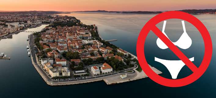 Zadar will keine Touristen in Badekleidung