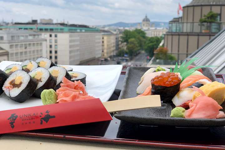 Sushi-Spezialitäten vom Restaurant »Unkai«