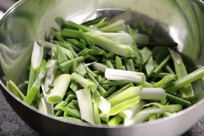 Grünes Gemüse-Curry / Reis