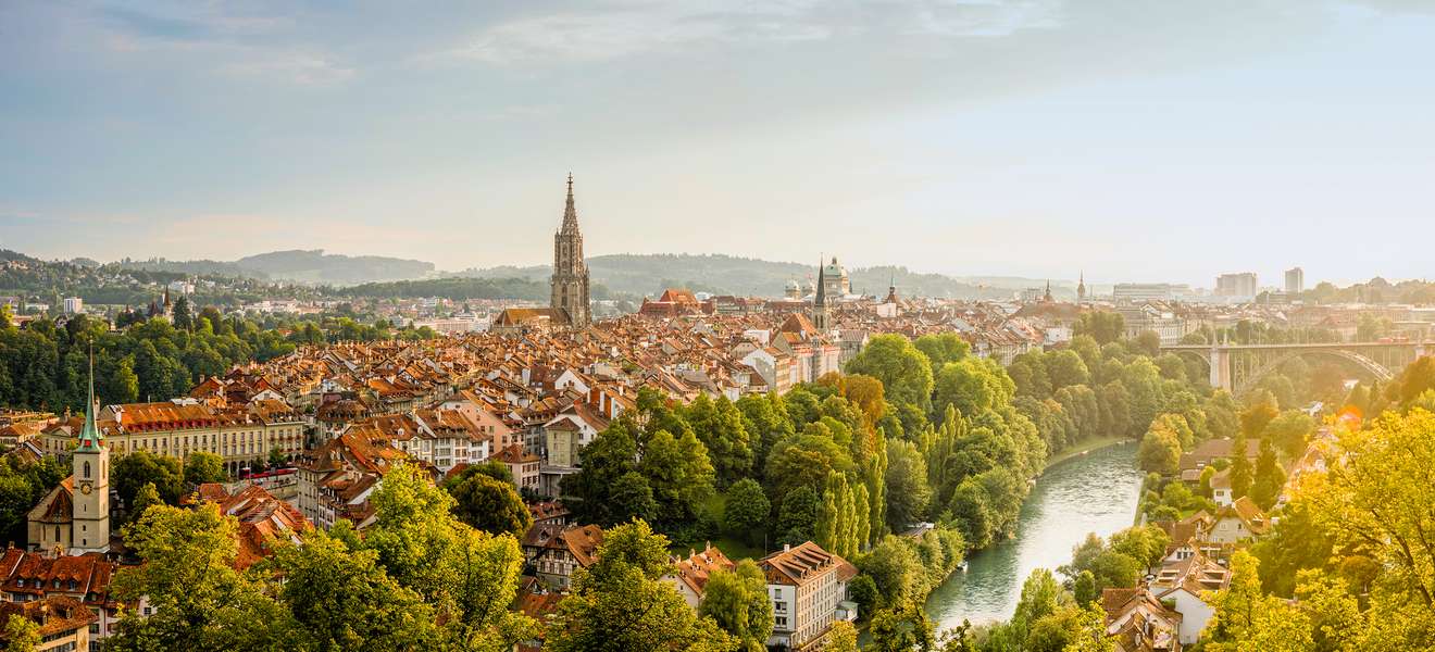 Atemberaubender Blick auf die Schweizer Hauptstadt. 