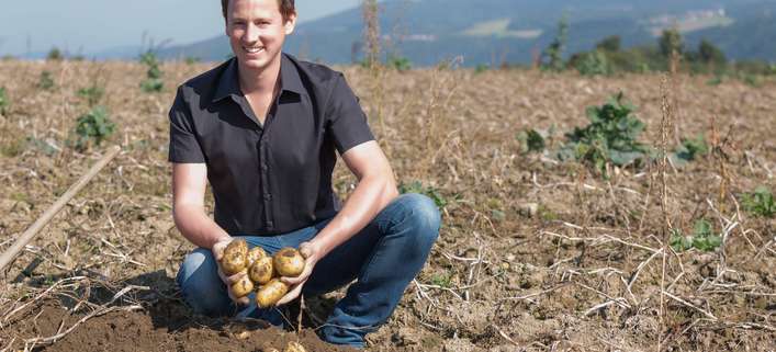 1200 Tonnen Erdäpfel produziert Martin Paminger und neun weitere Sauwald-Landwirte.