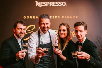 Andrea Berton mit Nespresso-Team