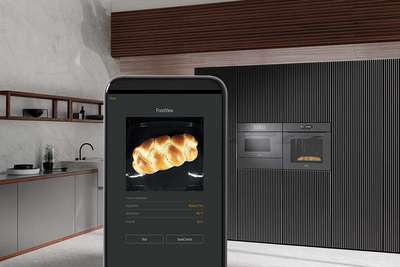 Foodview: Im Ofen befindet sich eine Kamera, die Bilder werden auf das Smartphone übertragen.