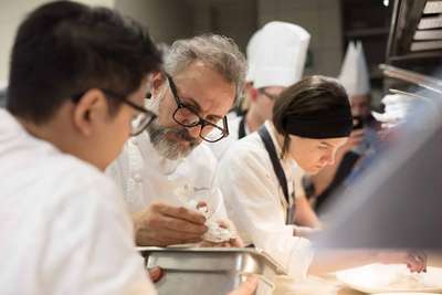 Massimo Bottura in der »Steirereck«-Küche