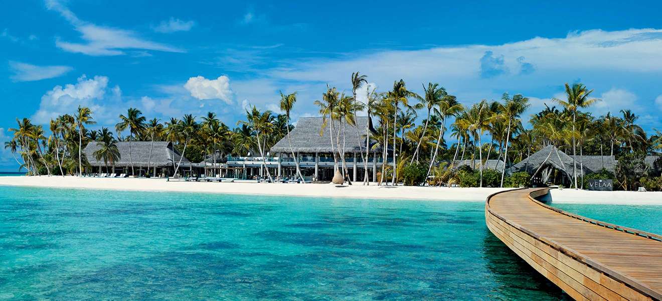 Das »Velaa Private Island« ist ein Luxusresort am Noonu Atoll im Nordwesten der Malediven.