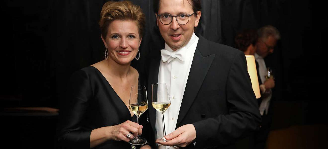 Birgit und Heinz Reitbauer vom Wiener »Steirereck« besuchten den Falstaff Champagnersalon