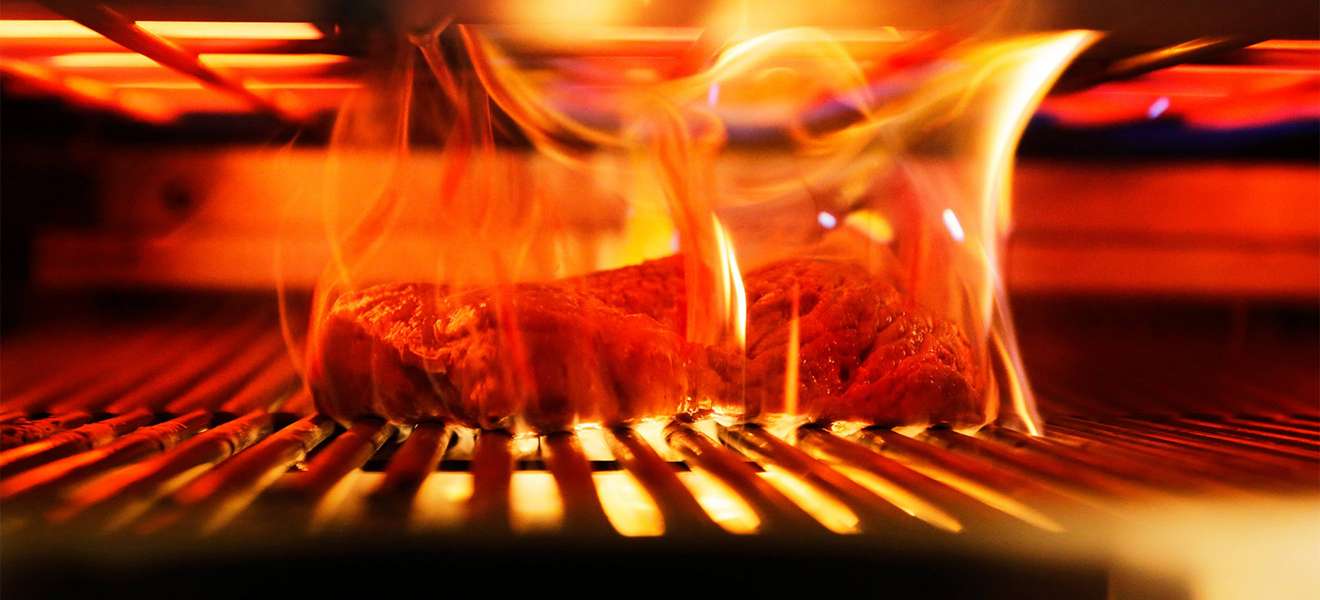 In der Flamme erfährt das Steak seine Vollendung