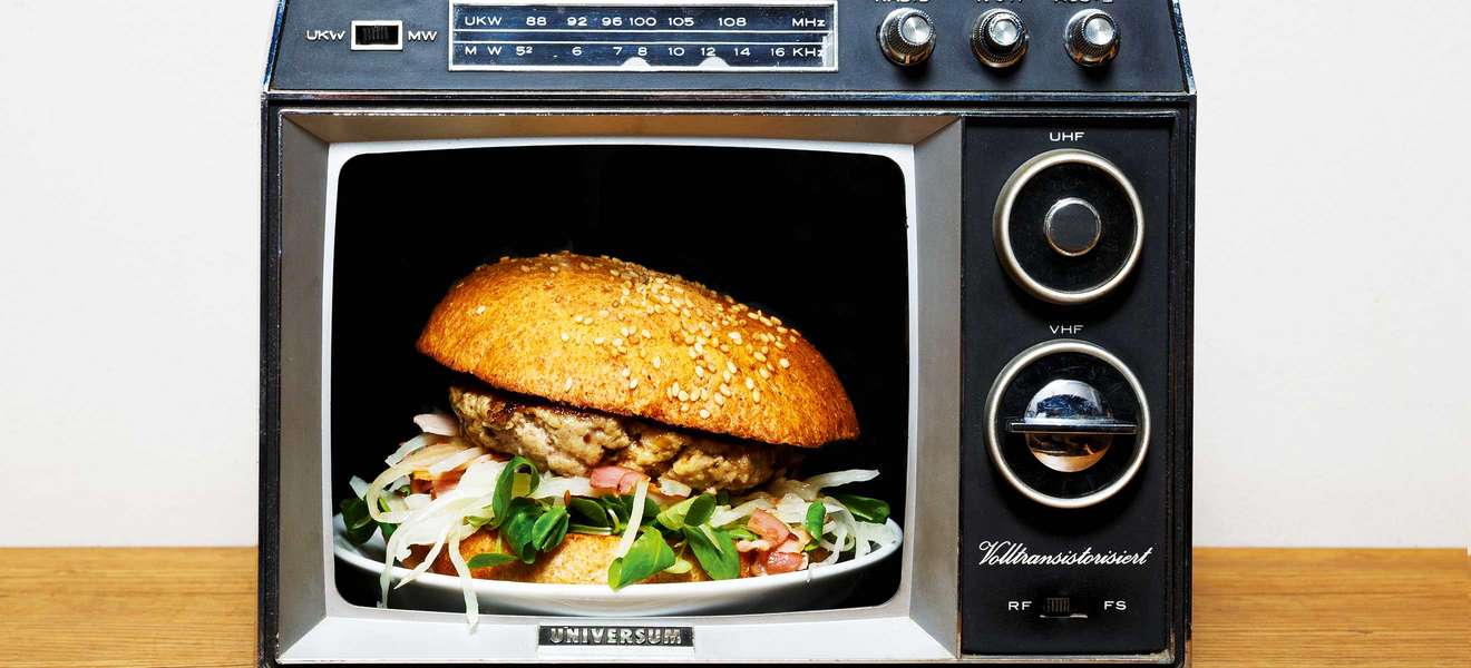 »Burger killed the radio star« im Lokal »Die  Burgermacher«.