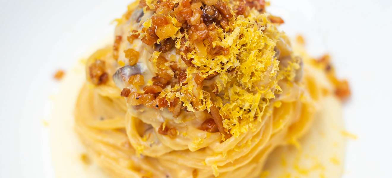 Spaghetti Carbonara mit Guanciale