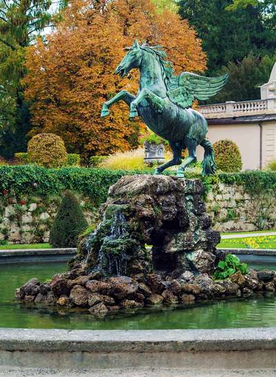 Der Pegasusbrunnen im Mirabellgarten ist  ein Kraftort.t