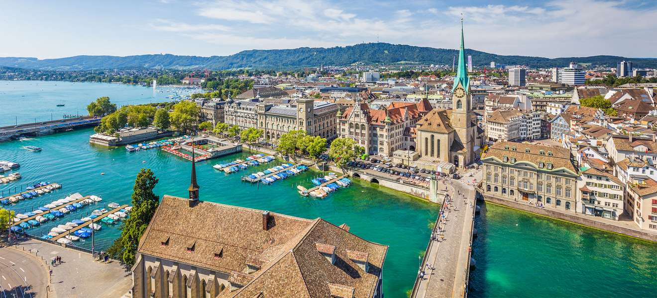 Die Altstadt von Zürich.