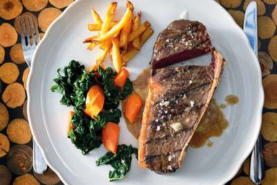 Čestr serves the best steaks in town – and the best Pilsner Urquell too.