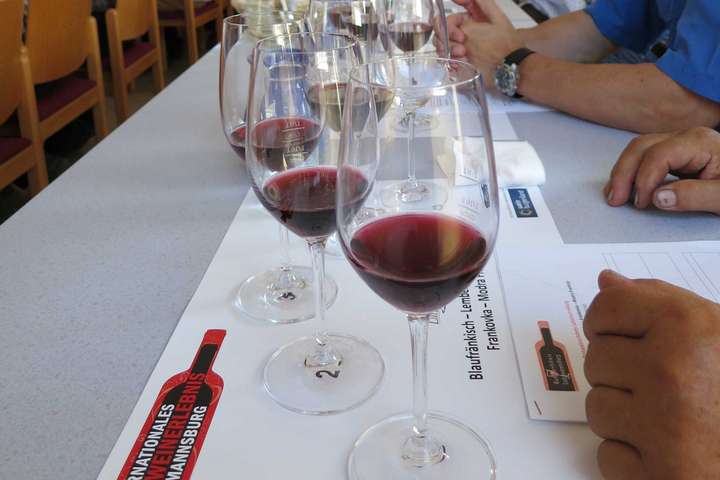 Bei der Blaufränkisch-Vertikalen können die Teilnehmer nationale und internationale Weine verkosten.