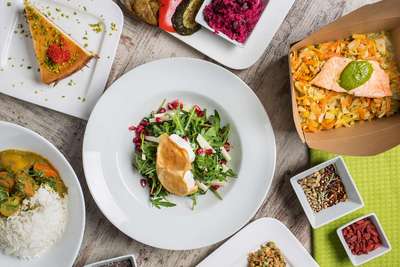 Das sehr coole Restaurant »Mr. & Mrs. Feelgood« versorgt die vegetarisch lebenden Hipster im  vierten Bezirk mit international angehauchter Veggie-Küche.