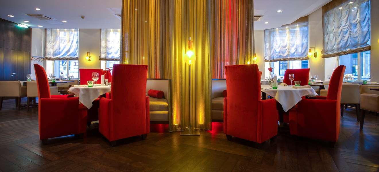 Blick ins Restaurant des Radisson Blu Style Hotels Vienna.