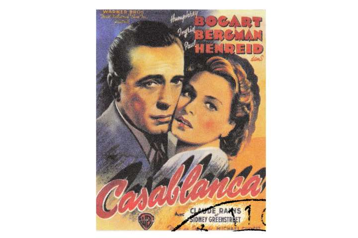 Rick und Ilsa verlieben sich in »Casablanca« in einer Bar. Die Schauspieler haben eine eigene Briefmarkenstrecke erhalten.