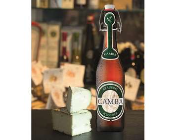 Deutsches Bier trifft hier auf Käse aus Korsika.