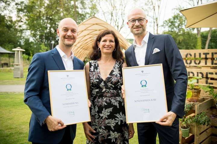 Ingo Reinhardt, Karin Dullnig und Bernd Pürcher mit dem Sonderpreis für die »Pionierarbeit in der österreichischen Hochkultur«.